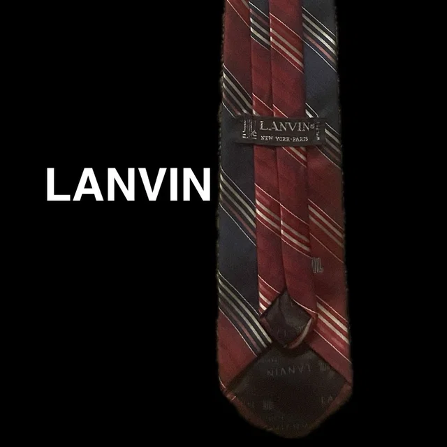 Lanvin Necktie Red Blue Stripes in blue|red from Poshmark