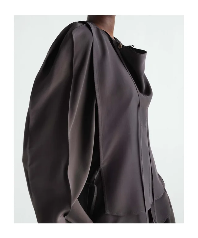 Lemaire layered blouse in silk and viscose cloth, photo 6 of 6 from SENSER