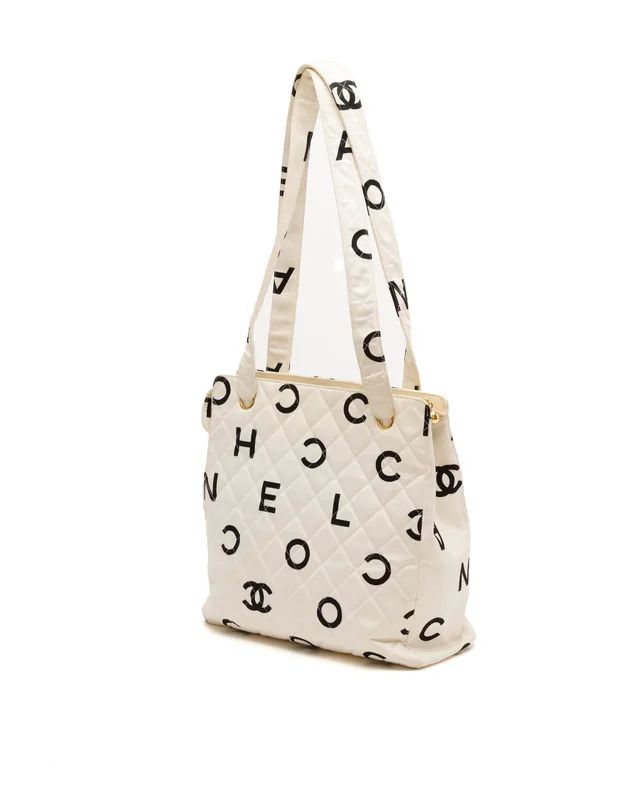 Chanel CC Icon Tote Bag in Canvas from A Retro Tale, photo 3 of 9