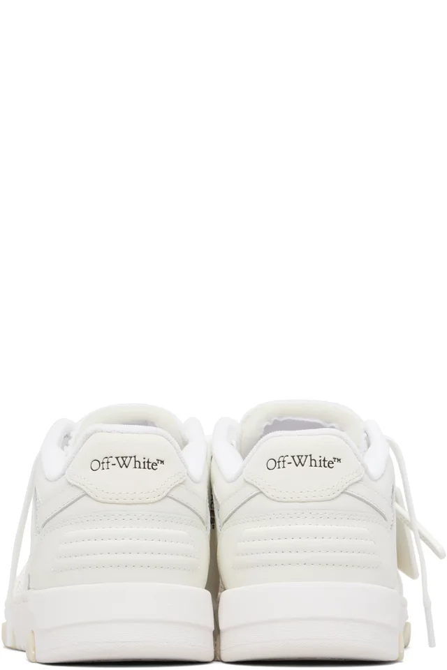 White & Off-White Slim Out Of Office Sneakers, photo 2 of 5 from SSENSE