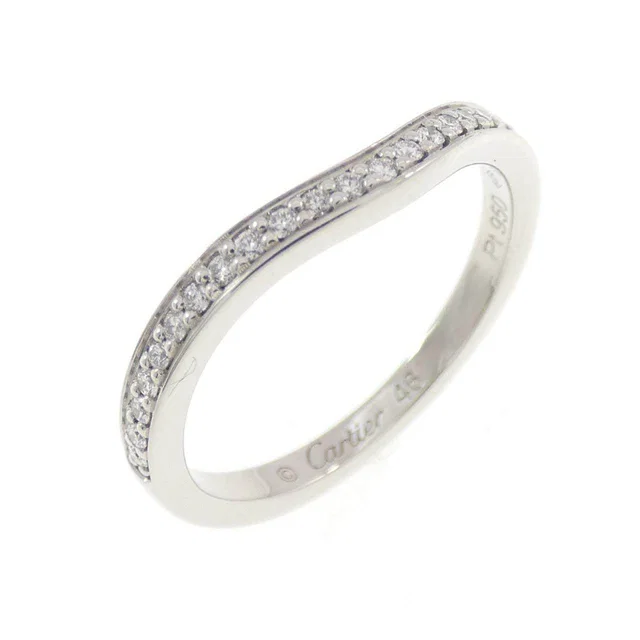 Cartier Ballerine Platinum Ring Size 46 from LuxUness
