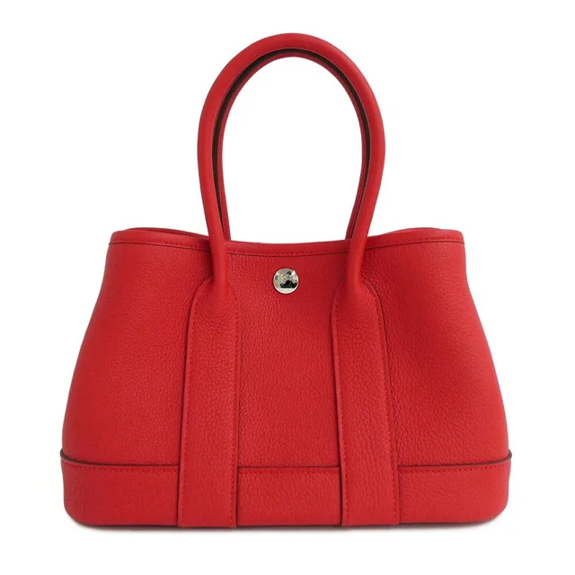 Hermès Neo Garden 23 Rouge Ladue Negonda Silver Handbag in Red from The Reluxe