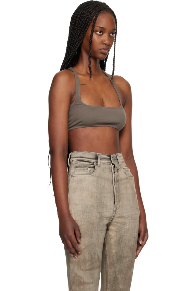 Rick Owens DRKSHDW Brown Temple Unhorny Top, photo 2 of 4 from SSENSE