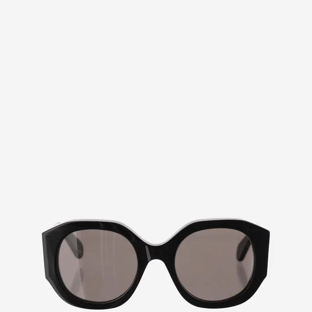 Chloé Ch0234s Logo Recycled Acetate Sunglasses — Black in Black from HEWI