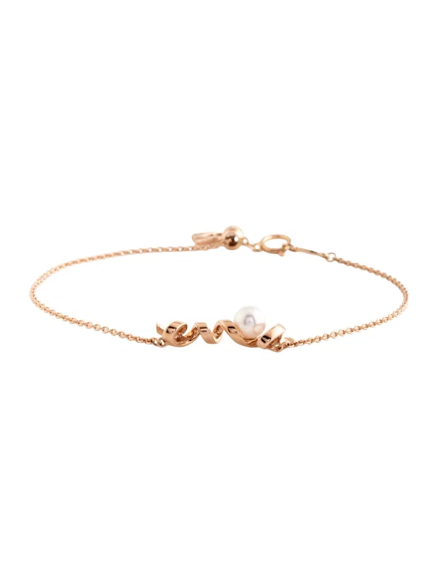 Mikimoto 18K Pearl Cherish Love Link Bracelet, 7.25" in multicolor from The RealReal