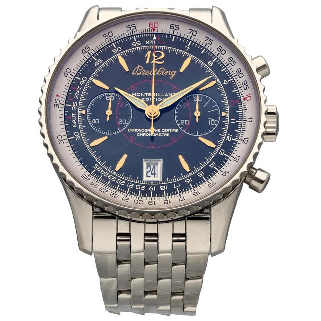 Breitling Montbrillant A48330 43mm Stainless Steel Watch from H&T