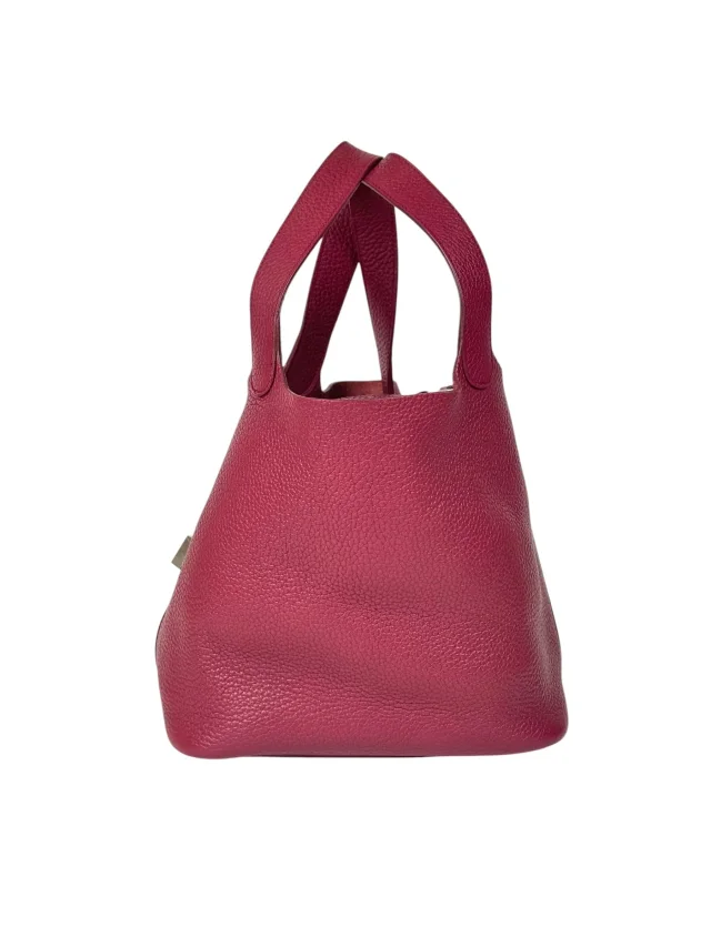 Hermès Rouge Picotin 22 in Clemence in Red Clemence leather from Luxury Promise, photo 4 of 7