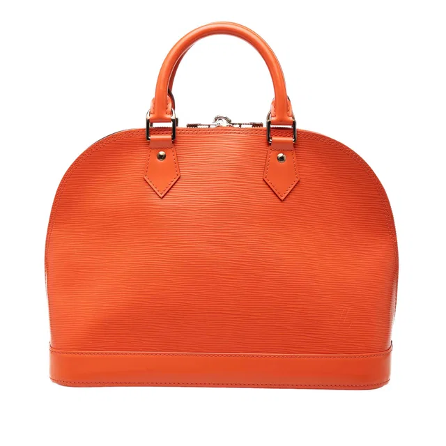 Orange Louis Vuitton Epi Alma PM Satchel in Orange Leather from Designer Revival