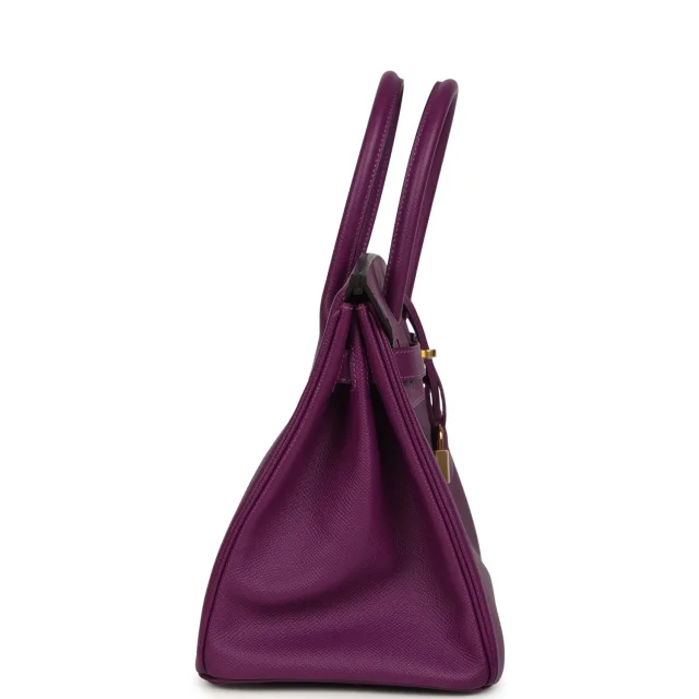 Hermès Birkin 30 Anemone Epsom Gold Hardware in Epsom leather from Madison Avenue Couture, photo 3 of 9