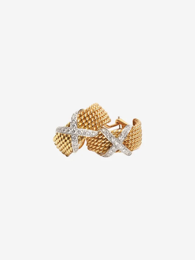 Tiffany & Co. Yellow gold Jean Schlumberger Rope clip-on earrings in Yellow from Sign of the Times