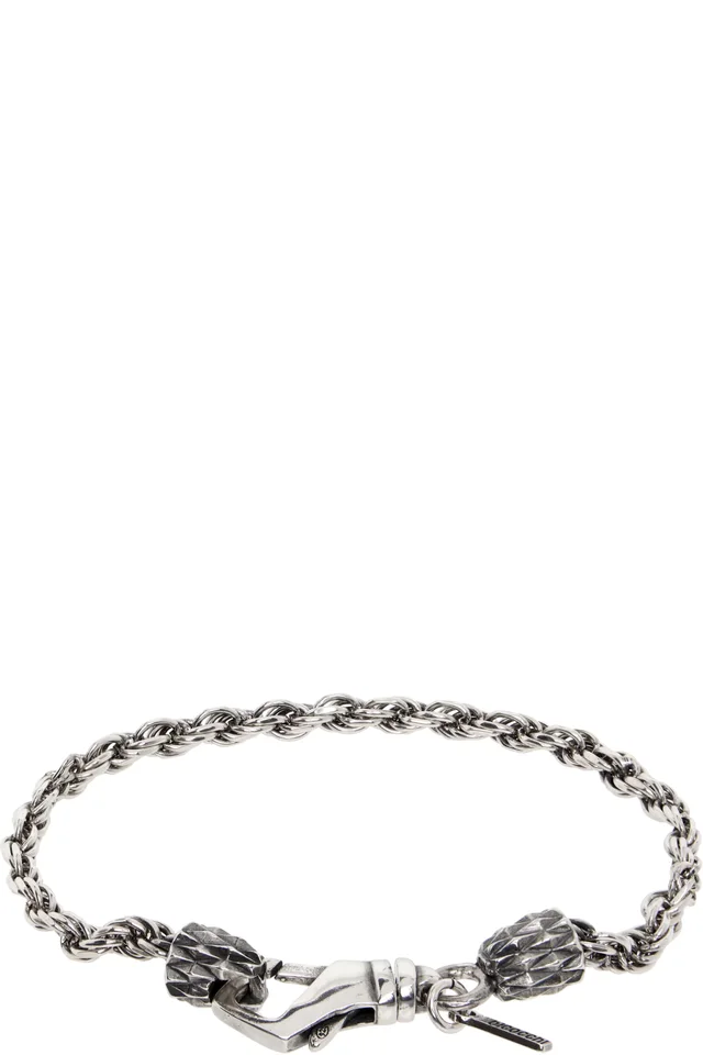 Emanuele Bicocchi Tiny French Rope Bracelet, photo 2 of 3 from SSENSE