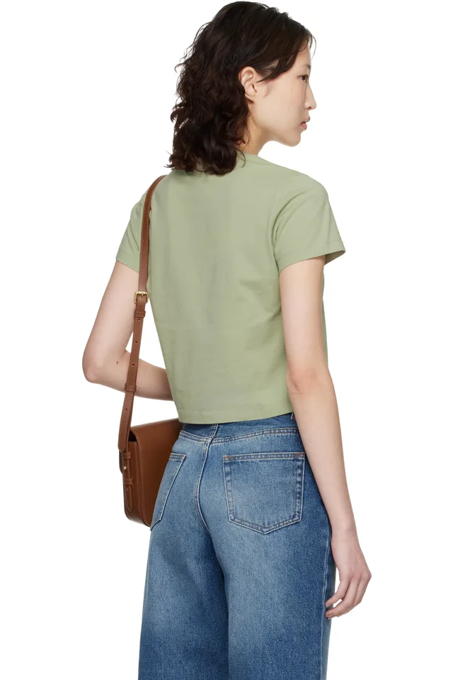Maison Kitsuné Green Dressed Fox Baby T-shirt, photo 3 of 4 from SSENSE