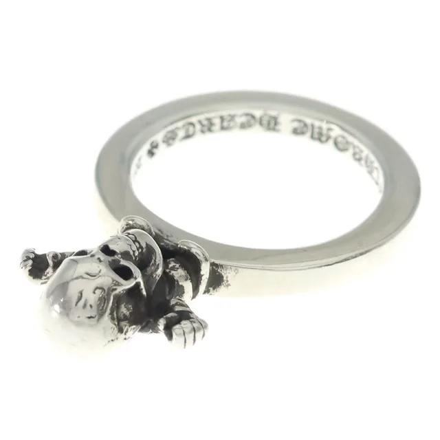 Chrome Hearts Foti Spacer Harris Teeter Fotee Tee Super Ring Silver in Silver from The Reluxe