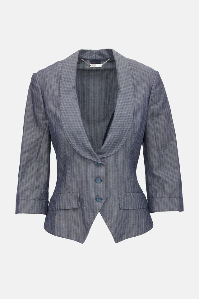 Alexander McQueen 2005 Pinstripe Blazer from VSP Consignment