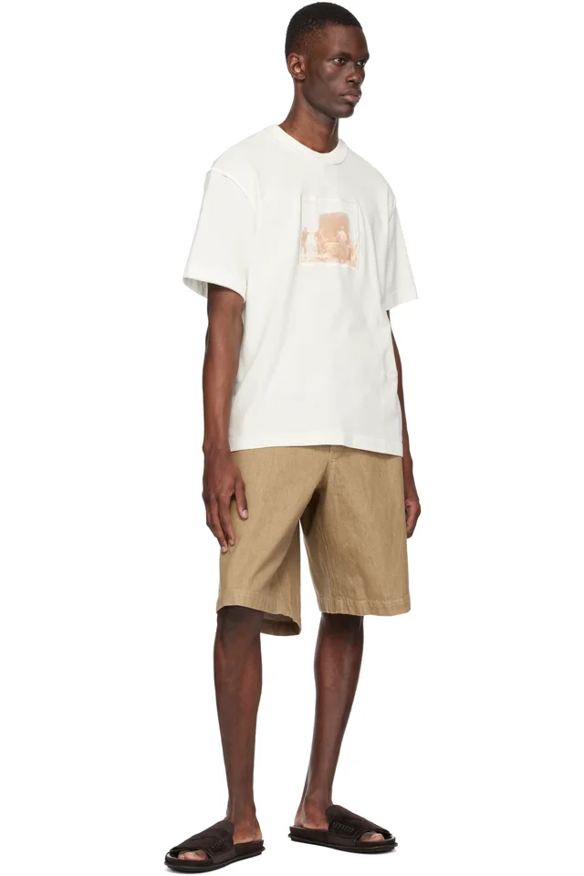 JACQUEMUS Off-White 'The Paysan short-sleeve' T-shirt, photo 4 of 4 from SSENSE