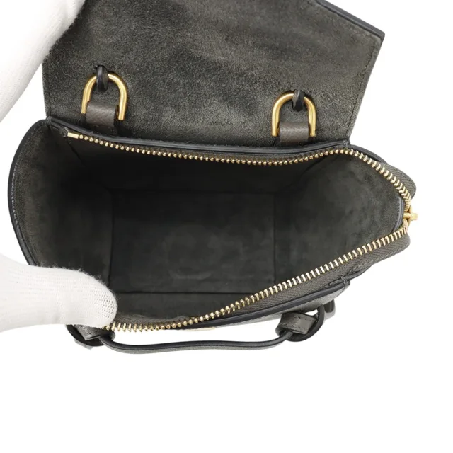 Celine Belt bag Gray189003 Leather Size Nano in Leather from GALLERY RARE, photo 8 of 18