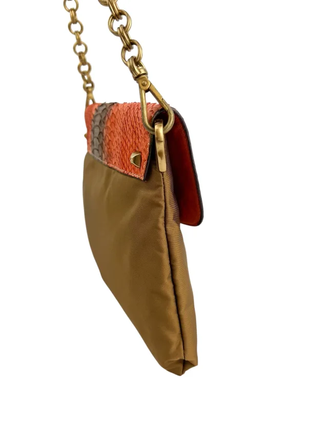 Prada Vintage Python Tesutto Chain Shoulder Bag in Python from Season 2 Consign, photo 4 of 8