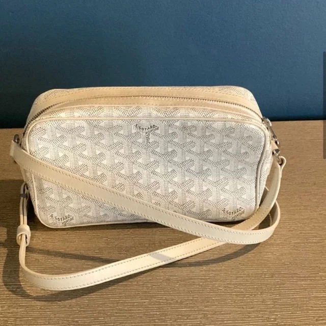 2021 Goyard Cape Vert White Leather Handbag Crossbody in gray|white Leather from Poshmark
