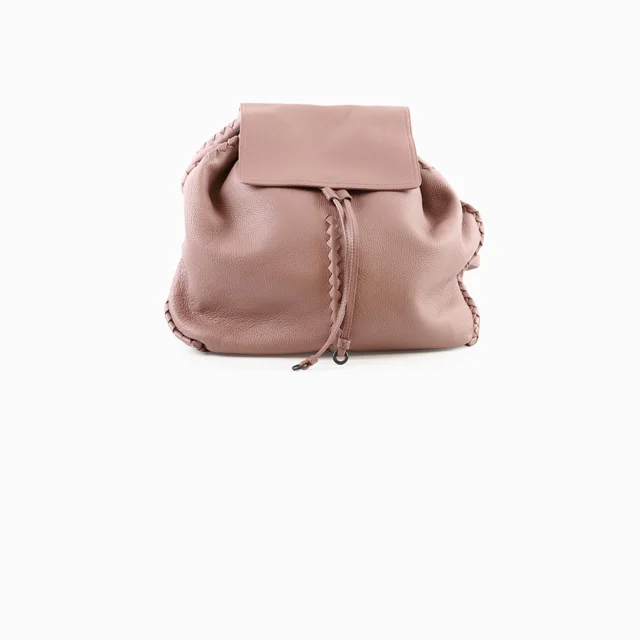 Bottega Veneta Cervo Leather Backpack Dusty Pink in Pink Leather from The Purse Affair