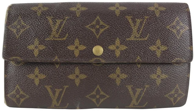Louis Vuitton Monogram Porte Tresor Long Bifold Sarah Wallet in Coated canvas from Bagriculture