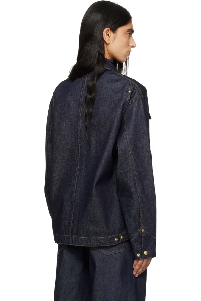 Carhartt Work In Progress Navy OG Arctic Denim Jacket, photo 3 of 4 from SSENSE