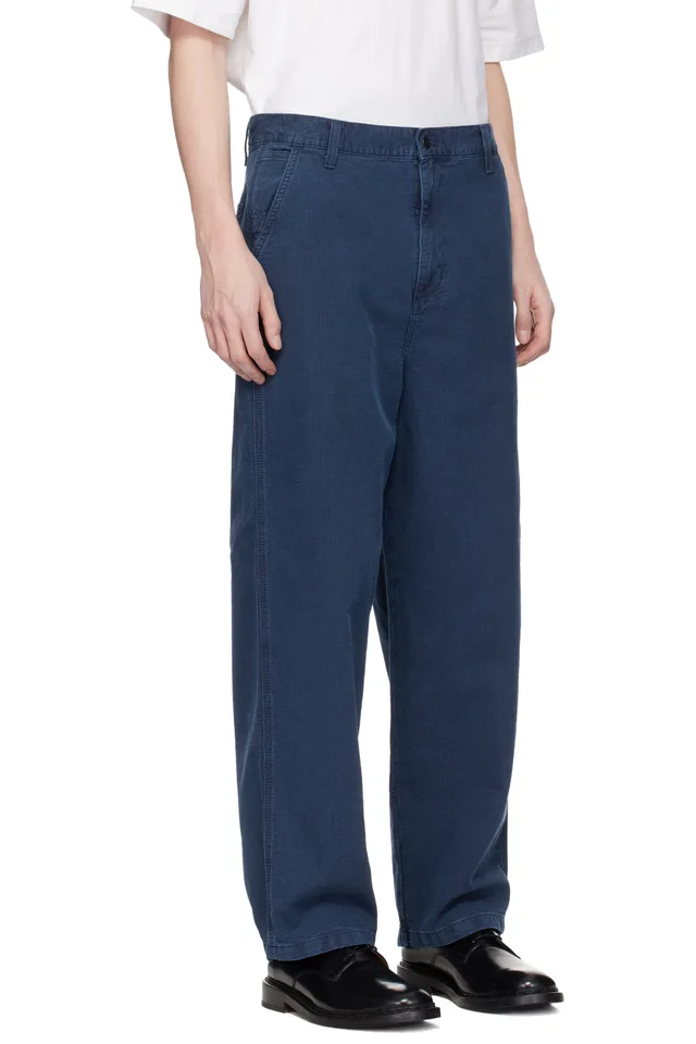 Carhartt Work In Progress Blue Parrish Corduroy Trousers, photo 2 of 4 from SSENSE