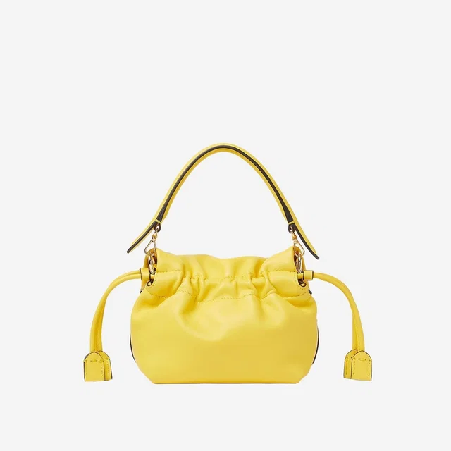 Fendi Nappa Leather Shoulder Bag — Yellow in Yellow Nappa leather from HEWI