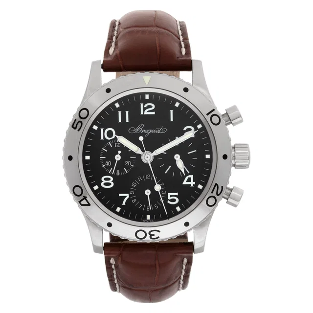 Unused Breguet Aeronavale 40mm 3800 ST.929 W6 in Stainless Steel from Gray And Sons