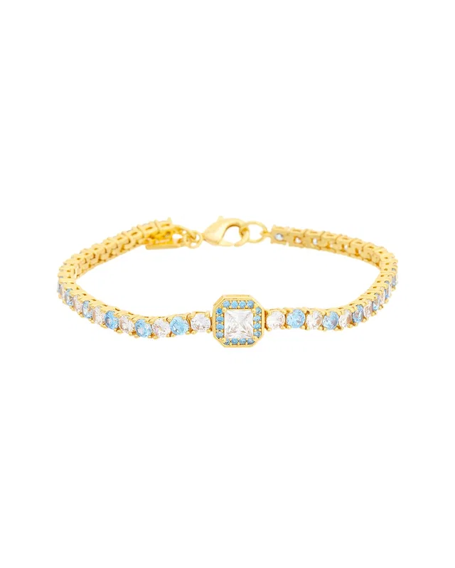 Crystal Haze 18K Plated CZ Statement Necklace, image 1 of 1 from Gilt
