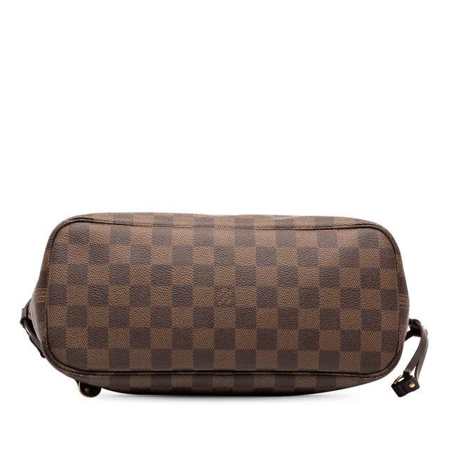 Brown Louis Vuitton Damier Ebene Neverfull PM Tote Bag in Brown Canvas from Designer Revival, photo 2 of 2