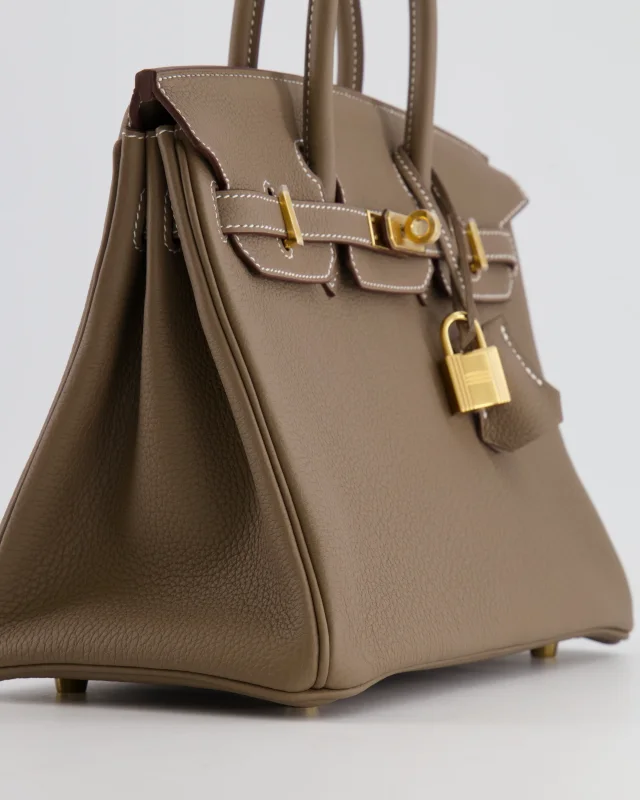 HOT* Hermès Birkin Retourne 25 Bag in Taupe Togo leather from Sellier, photo 13 of 22