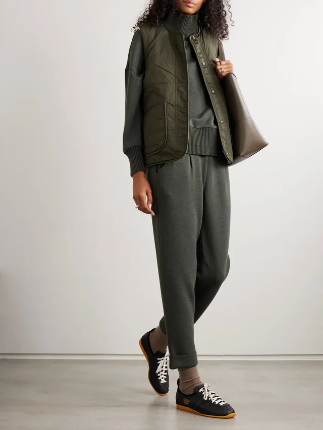 VARLEY Audrea reversible fleece and quilted shell vest in Green, photo 2 of 2 from NET-A-PORTER (Canada)