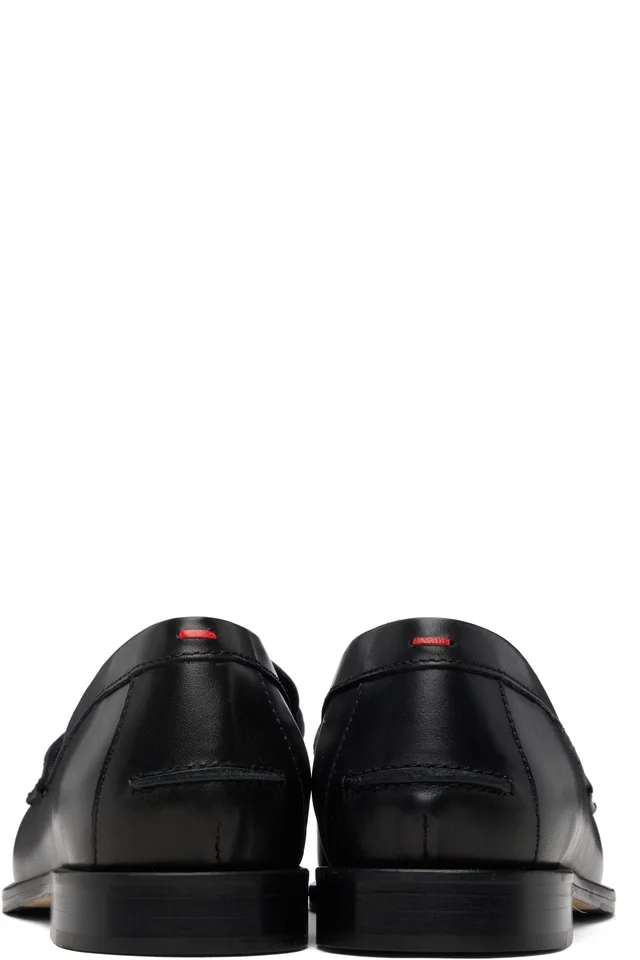 Aeyde Black Oscar Leather Loafers, photo 2 of 5 from SSENSE