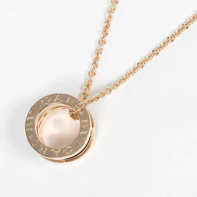Bvlgari B.zero1 Design Legend Zaha Hadid Pendant 18k Rose Gold With Ceramic Rose_gold Jewelry in Pink Ceramic from HEWI, photo 2 of 2