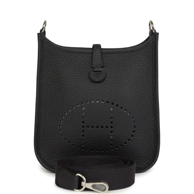 Hermès Evelyne TPM Caban Clemence Palladium Hardware in Clemence leather from Madison Avenue Couture
