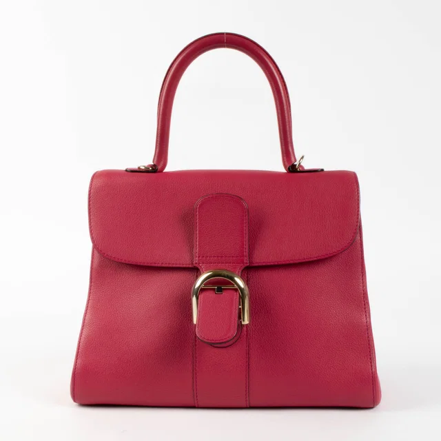 Delvaux Rose Indien Sellier Brillant MM in Pink Calfskin from Labellov