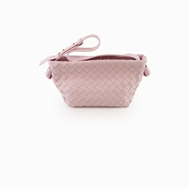 Bottega Veneta Tie Shoulder Pink in Pink Leather from The Purse Affair