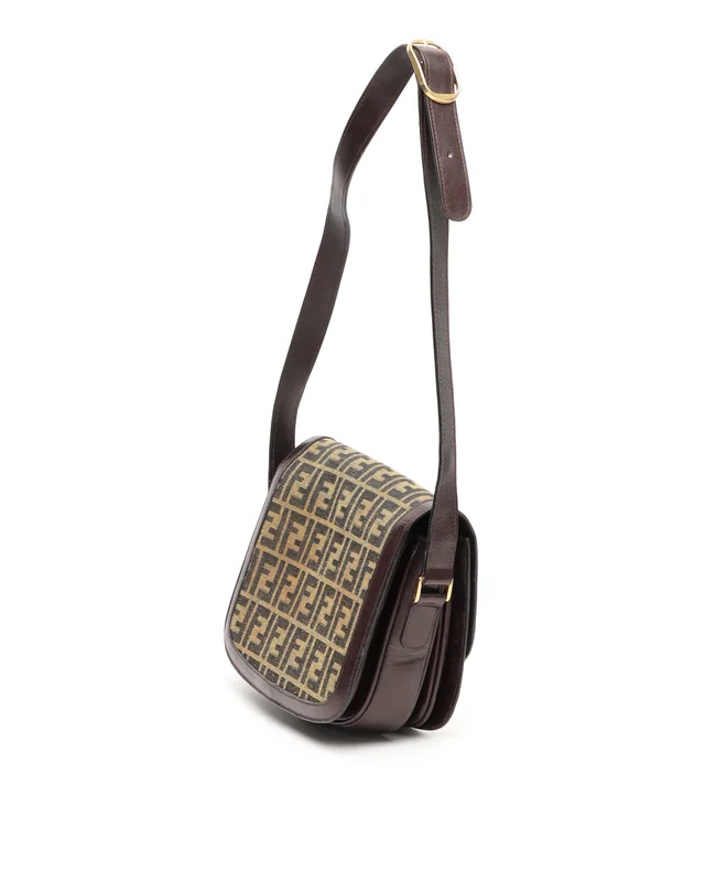 Fendi Zucca Shoulder Bag in Canvas from A Retro Tale, photo 3 of 12