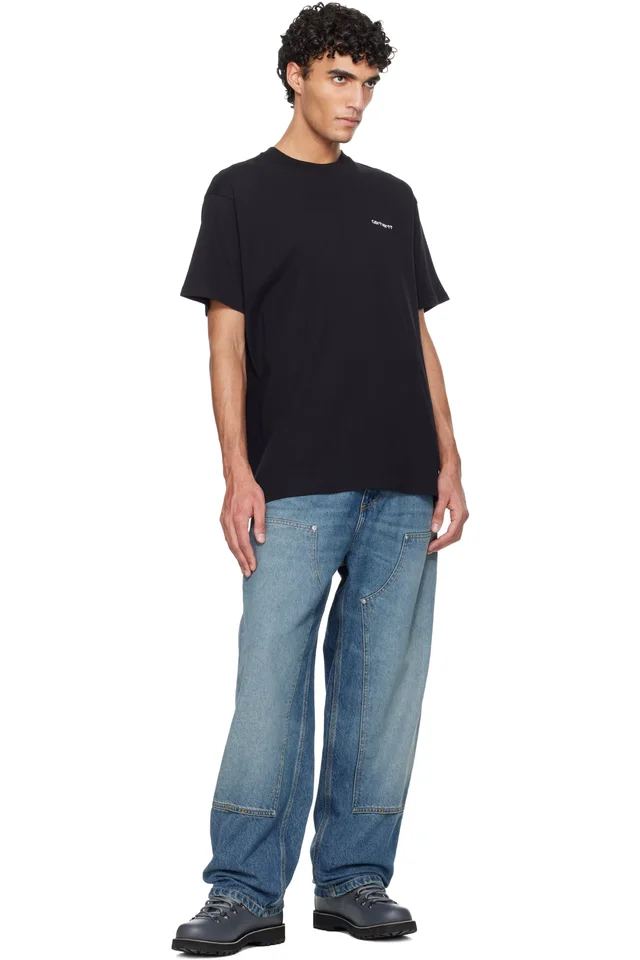 Carhartt Work In Progress Blue OG Double Knee Jeans, photo 4 of 4 from SSENSE