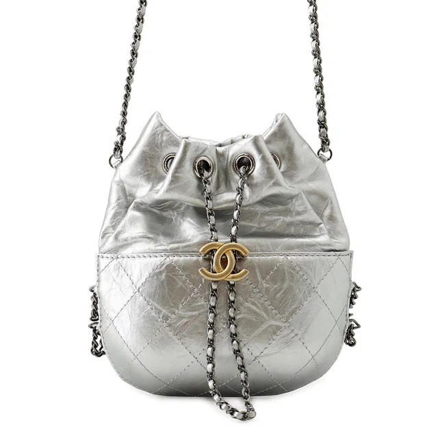 Chanel Gabriel ChainShoulder Bag SilverA98787 Leather in Leather from GALLERY RARE