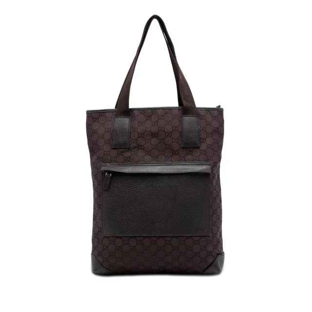 Brown Gucci GG Canvas Tote in Brown Canvas from Designer Revival