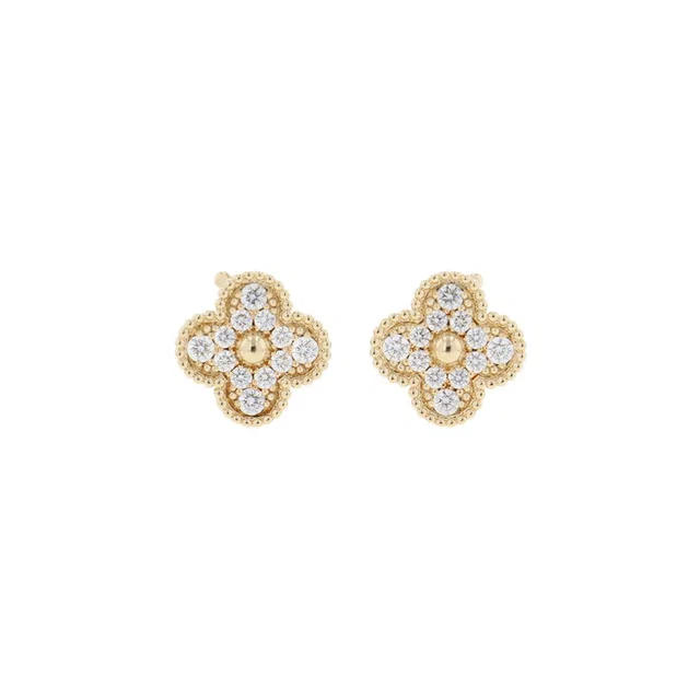 Van Cleef & Arpels Vintage Alhambra EarringVCARA44700 18K Yellow Gold in Yellow from GALLERY RARE