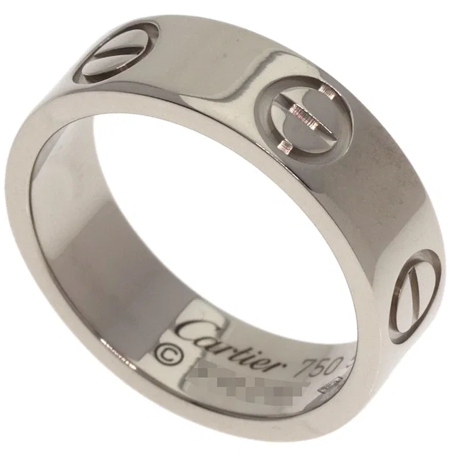 Cartier Love Ring 50 18K White Gold in White from The Reluxe