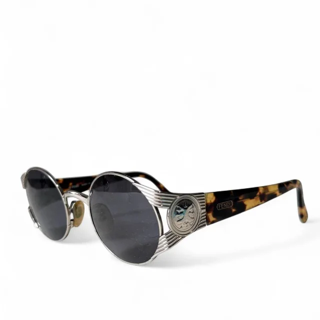 Fendi Women's Sunglasses - Brown/Black in brown|black|red from Depop, photo 1 of 1