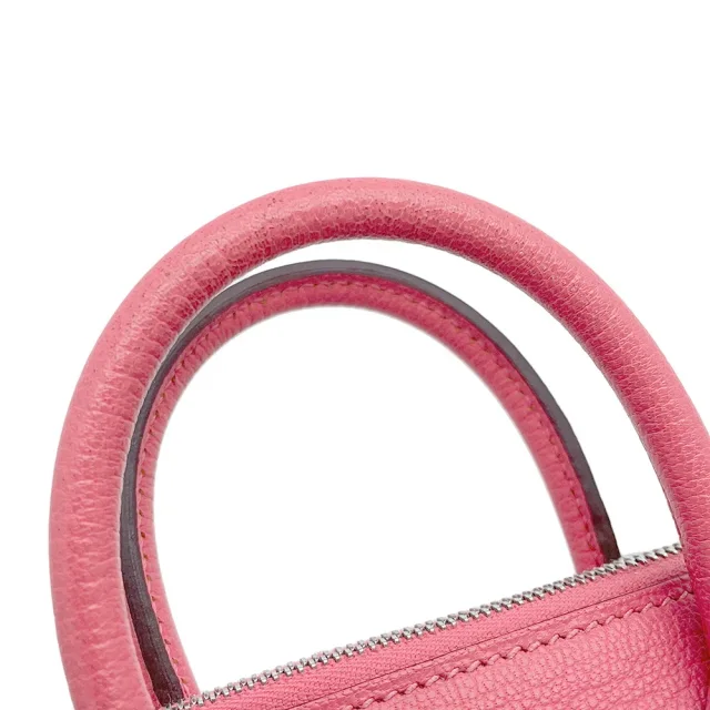 Hermès Bolide 1923 Rose Azalee Chevre Myzore Goatskin Size Mini in Pink Goatskin from GALLERY RARE, photo 13 of 18