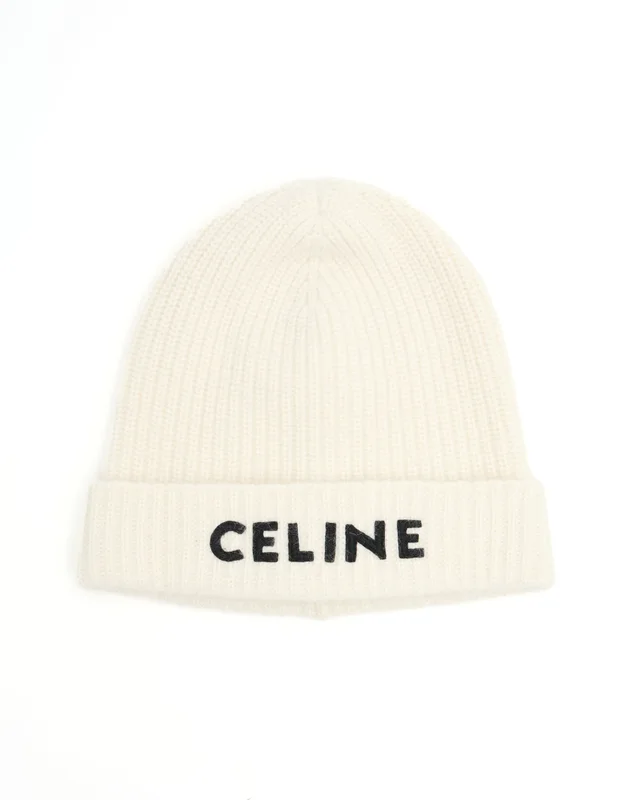 Celine Knitted Wool Beanie in Wool from A Retro Tale