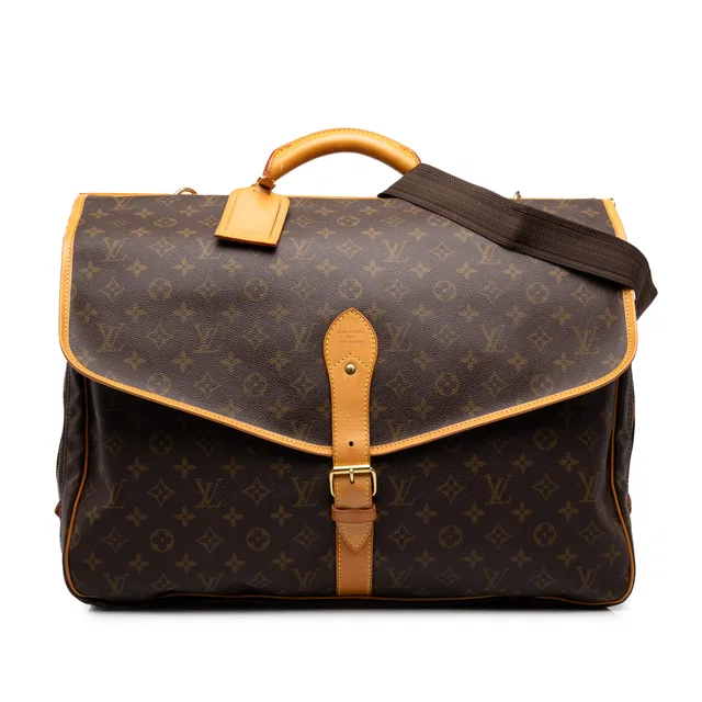 Brown Louis Vuitton Monogram Sac Chasse Hunting Bag in Brown Coated canvas from Designer Revival