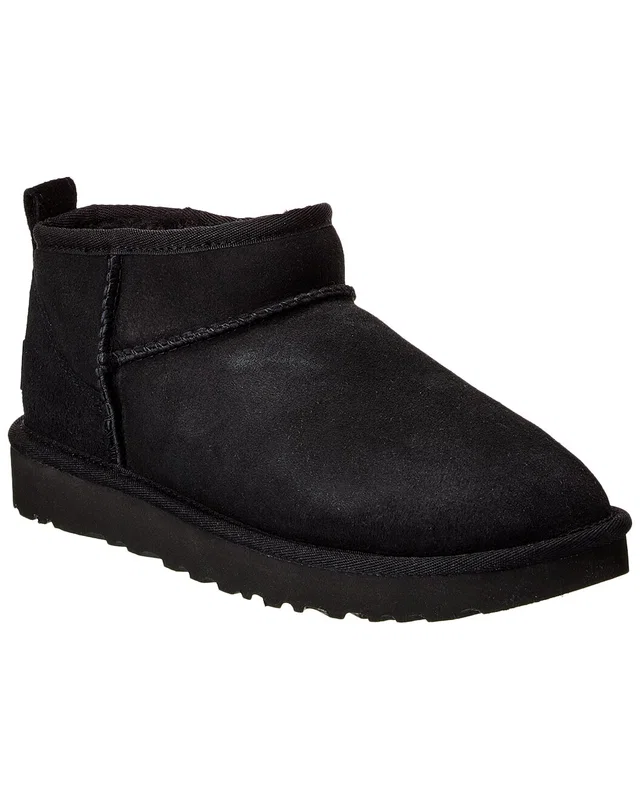 UGG Classic Ultra Mini Suede & Shearling Boot, image 1 of 1 from Gilt