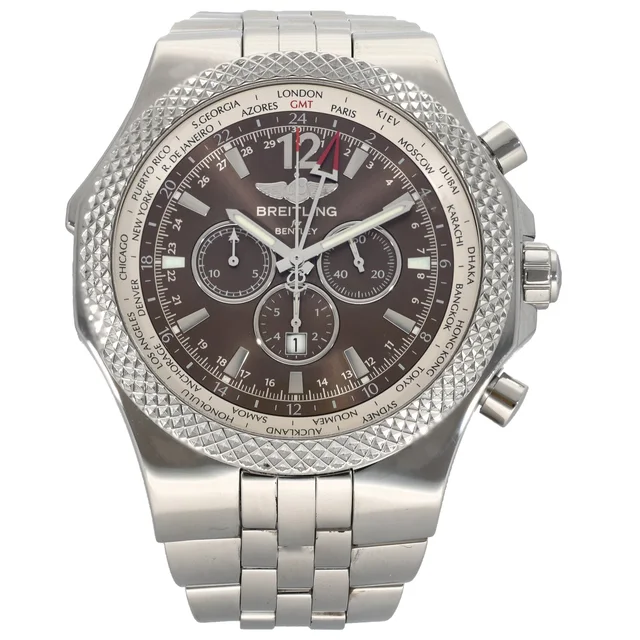 Breitling Bentley GMT A47362 49mm Stainless Steel Watch from H&T
