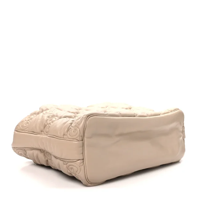Gucci GG Matelasse Large Tote Beige in Beige Calfskin from FASHIONPHILE, photo 4 of 10